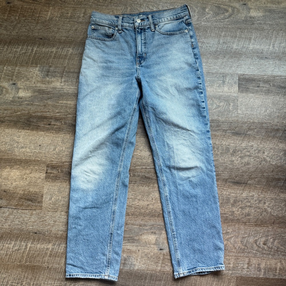 J.Crew Classic Straight Jeans 27 Straight Fit Light Wash Blue High‎ Rise Denim - Picture 2 of 6